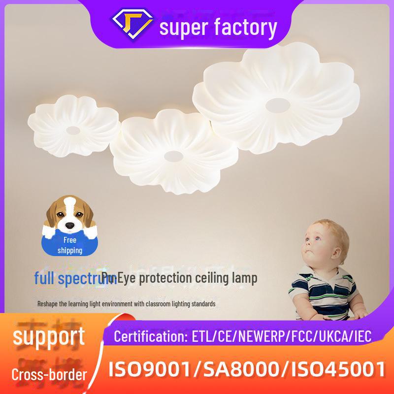 Modern Full Spectrum Eye Protection Ceiling Lamp 2023 for Living Room and Bedroom