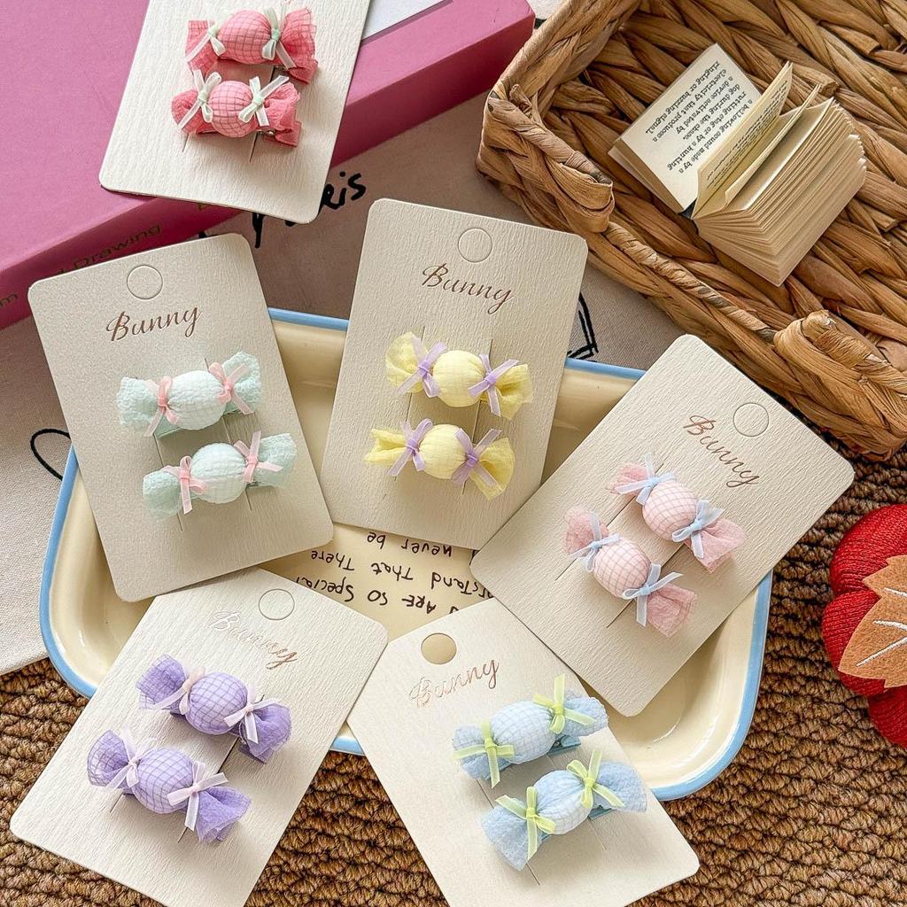 Children's Cute Candy Duckbill Hair Clip with Double Ponytail Rubber Band - Versatile Hair Accessories for Girls