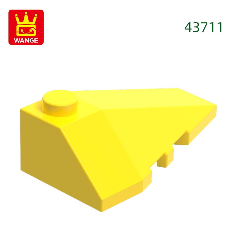 Non-Toxic 74Pcs/Lot 43711 Right Wedge Sloped 4X3 Triple Building Blocks Moc Accessories Compatible With Bricks Children Toys Gift Bo