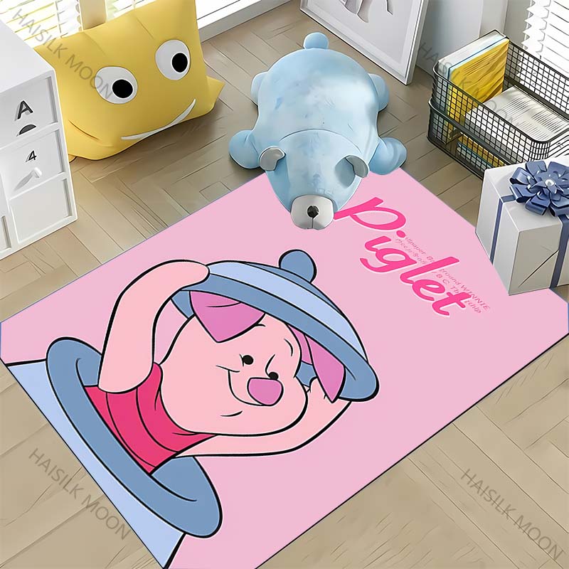 Winnie The Pooh Piglet Pattern Printed Carpet Bedroom Living Room Mat Home Large Area Decor Non-Slip Floor Pad Rug Fast Shipping