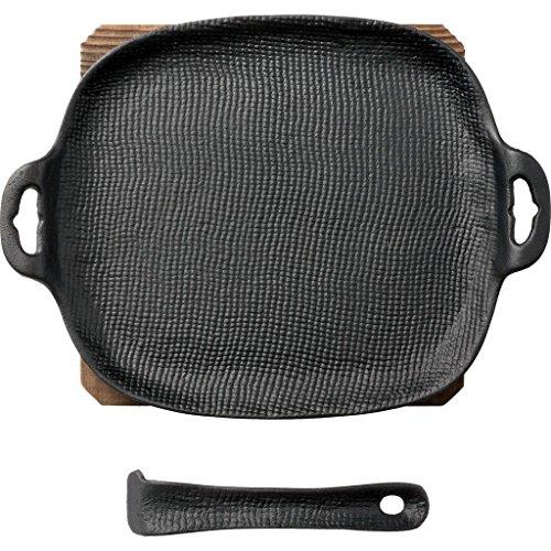 

Сковорода-гриль Oigen Nambu Ironware U-33, сплошной цвет, черный