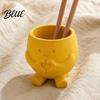 Modern Home Decor Pot 3D Printed Cute Smile Plant Pots Succulent Planters for Indoor Plants Small Stationery Organizer Funny Flowerpot Unique