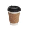 Cork Disposable Coffee & Milk Tea Paper Cup with Lid - Customizable and Portable In Various Sizes