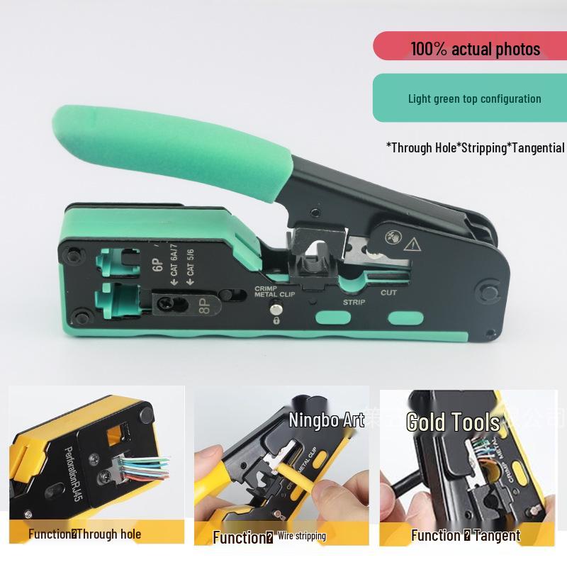 Multi-Function Category 5, 6, 7 Crimping and Wire Stripping Pliers for RJ45