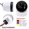 52mm Fuel Level Gauge 2inch Waterproof Pointer Fuel Meter 0-190ohm 240-33ohm Oil Tank Meter with Alarm Red Light for Car Yacht