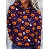 Women Fleece Hoodie Day Of The Dead Sugar Skull Marigold All‑Over Print Long Sleeve Drawstring Pocket Loose Hooded Sweatshirt