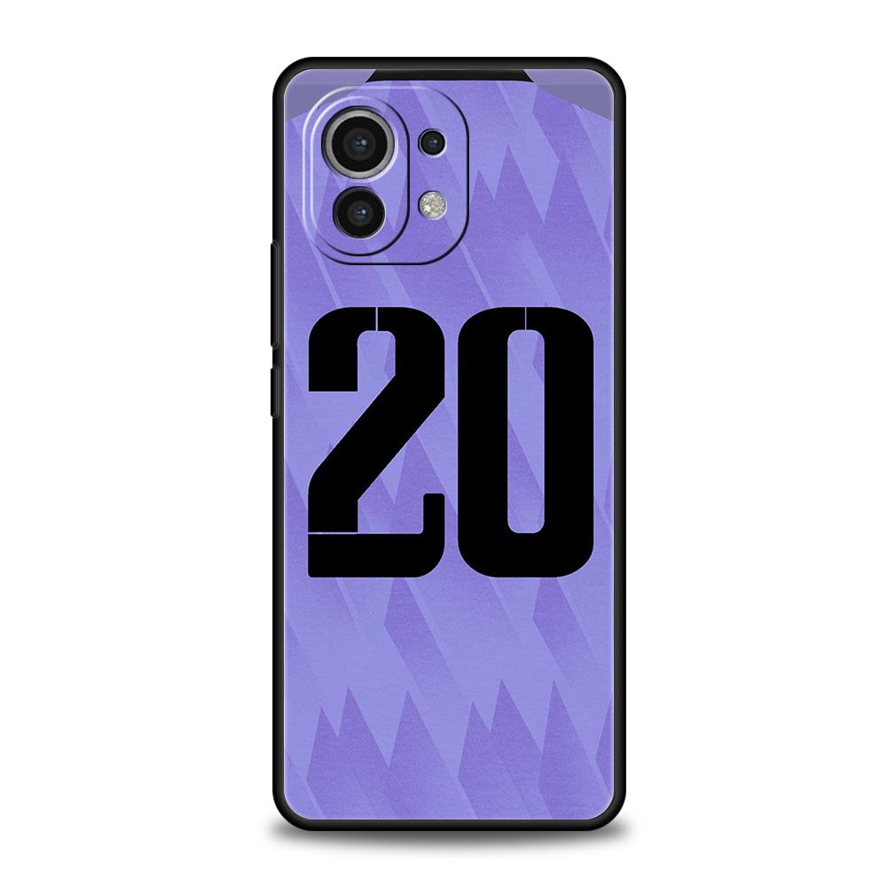 FootBall Number Phone Case For Xiaomi Mi X3 X4 NFC F3 M3 M4 GT Note 9T 10T 10 11 Ultra 11T 12 12T Pro Lite 5G Silicone Shell Bag