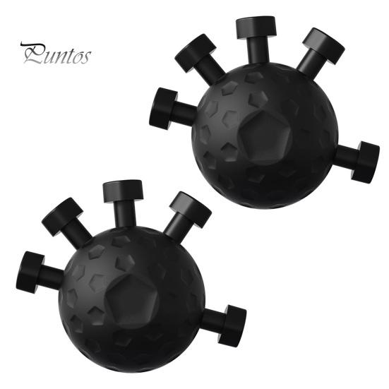 

2 шт., усилитель захвата пальцев, тренировочный мяч для захвата пяти пальцев, силовой тренажер для восстановления рук, оборудование для тренировок чёрный