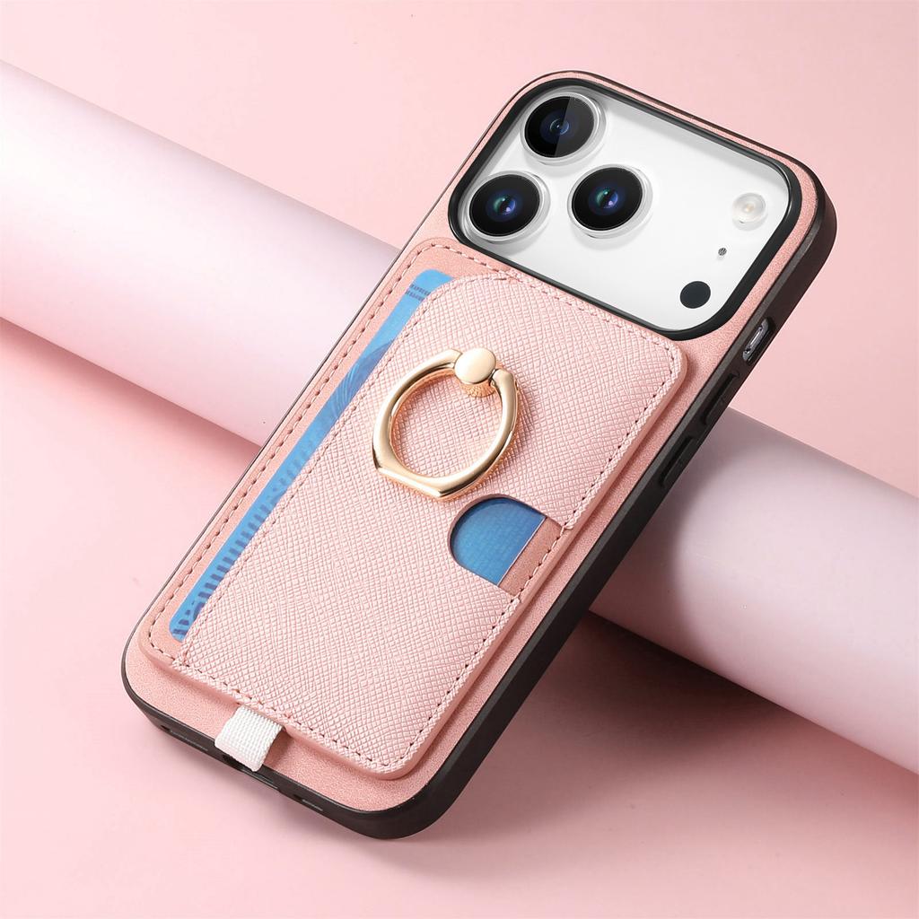 2 in1 Detachable Side Card Solt Wallet Ring Holder Leather Case For iPhone 17 Pro Max 16 Plus 15 14 13 12 11 17air Stand Cover