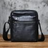 NZPJ Echte Leder Herren Umhängetasche Natürliches Oberleder Rindsleder Crossbody Tasche Lässiger Kleiner Rucksack Handy Tasche
