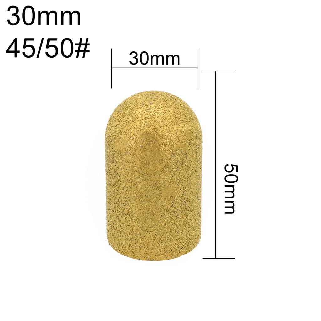 Emery Brazed Finger Bit Grinding Wheel Waterproof Milling Cutter Trimming Abrasive Tools Round Head For Dressing Quartz Stone