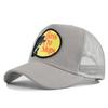Cappellino a Rete con Visiera Curva e Ricamo a Punto Croce - Cappello da Sole Estivo