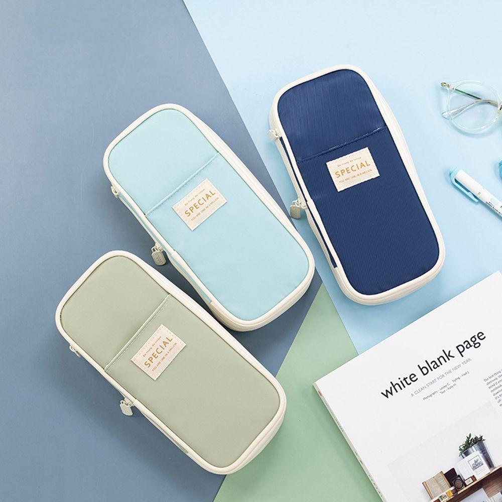 

Layer School Organizer Learning Supplies Zip Pen Pouch Pencil Case Pen Bag Stationery Storage Bag