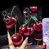 Funda Phone Cover Case for Samsung Galaxy S23 S21 FE S24 Plus Note 20 Ultra 8 9 10 S10 S9 S20 S25 Ultra Cherry Pattern