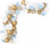 Blue Baptism Balloon Garland Banner Set