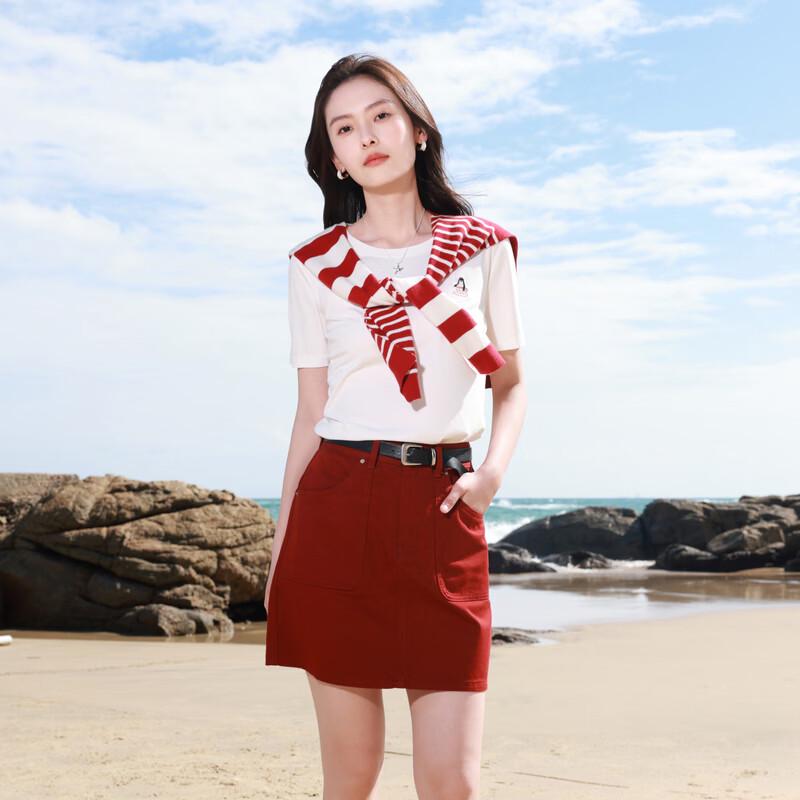 Sancai Plus Size 100% Cotton A-Line Denim Mini Skirt