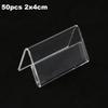 Clear Acrylic Stand Collection with 40 Pieces Great Toolset for Organizing Business Cards & Promotional Material