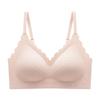 Lace Invisible Bra Women's Breathable Underwear Women's Gathering Bra One-piece Fixed Cup Soft Support Bra Push Up Bra