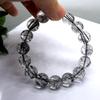 [POWERTONE] Black Rutile Quartz Bracelet [One-of-a-kind] Completely Natural Crystal, Elegant, Carefully Selected, Beautiful, Highly Transparent, Good