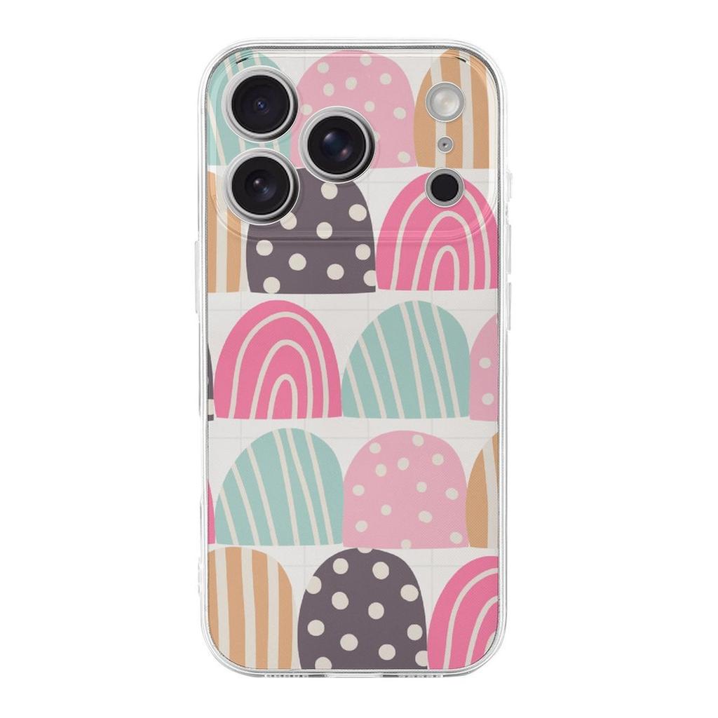 1 Pack For Iphone 17/17Air/17Pro/17ProMax Slim Crystal TPU Case With Raised Lens Edge, Flexible Grip And Drop Cushion