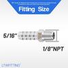 LTWFITTING Bar Production Stainless Steel 316 Barb Fitting Coupler/Connector 5/16" Hose ID X 1/8" Male NPT Air Fuel Water (Pack of 25)