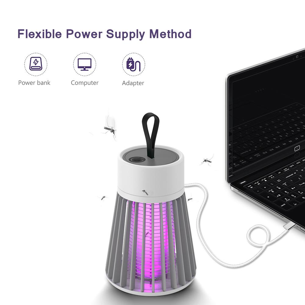 Mosquito Trap Zapper Portable Mosquito Killing Lamp Electric Mosquito Lamps Rechargeable Electronic Insect Attractant Trap