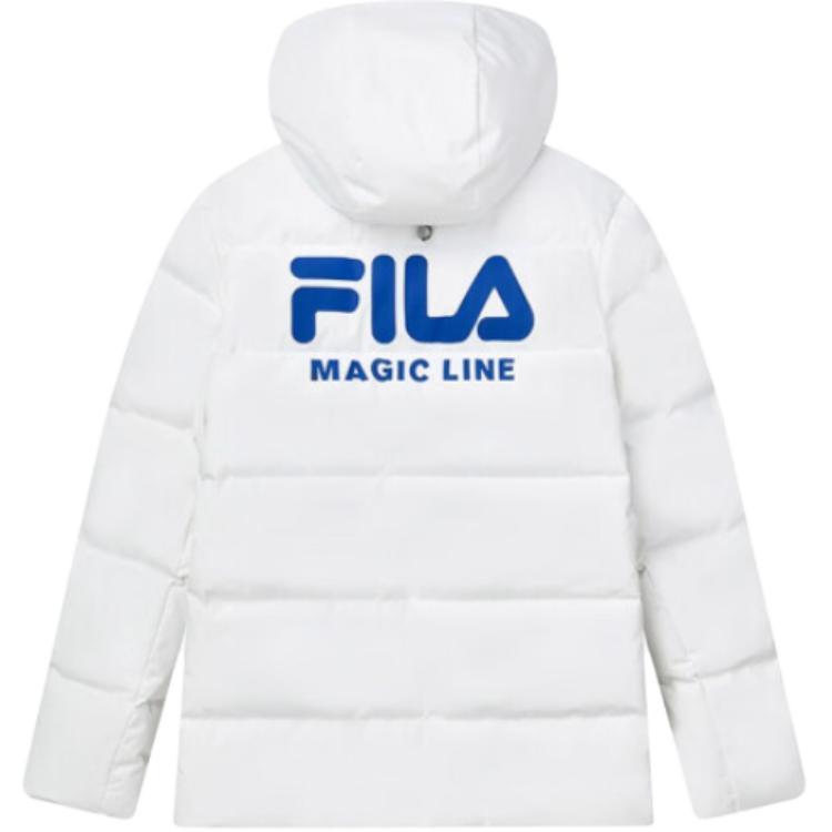 Fila Original Comfortable Soft Fashion Warm Casual Down Jacket Unisex Outerwear White F51M449901AWT