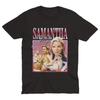 Samantha Jones Retro Nostalgic T-Shirt Featuring Iconic Patterns of The Character and City This Black Crew Neck Shirt
