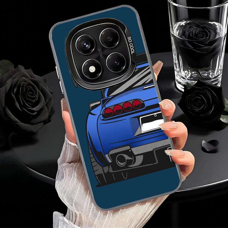 JDM Sports Cars Minimalist Design Soft Phone Case for Xiaomi Redmi Note 13 14 15 Pro Plus 12S 12 11S 11 11T 10S 10 Shockproof Co