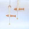 New Beech Wood Fish Carving Doorbell Entrance Decoration Gift Handmade Nordic Home Ornament