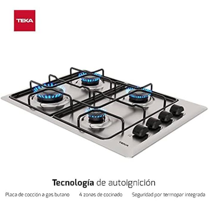Plaque Au Gaz - TEKA - HLX504G - 60 Cm - Commandes Avant - Gaz