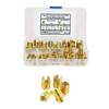50pcs Gold Self Tapping Inserts M3-M12 Brass Slotted Thread Inserts Threaded Inserts Kit  Tool Set
