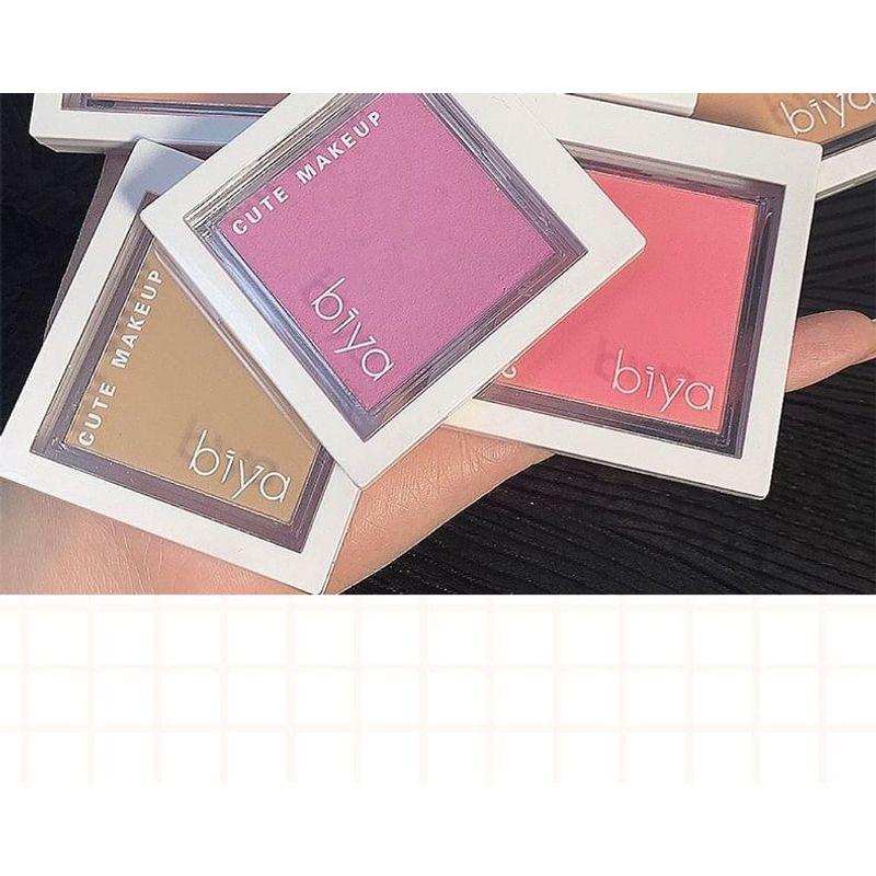 biya - Soft Matte Single Color Blusher - 8 Colors