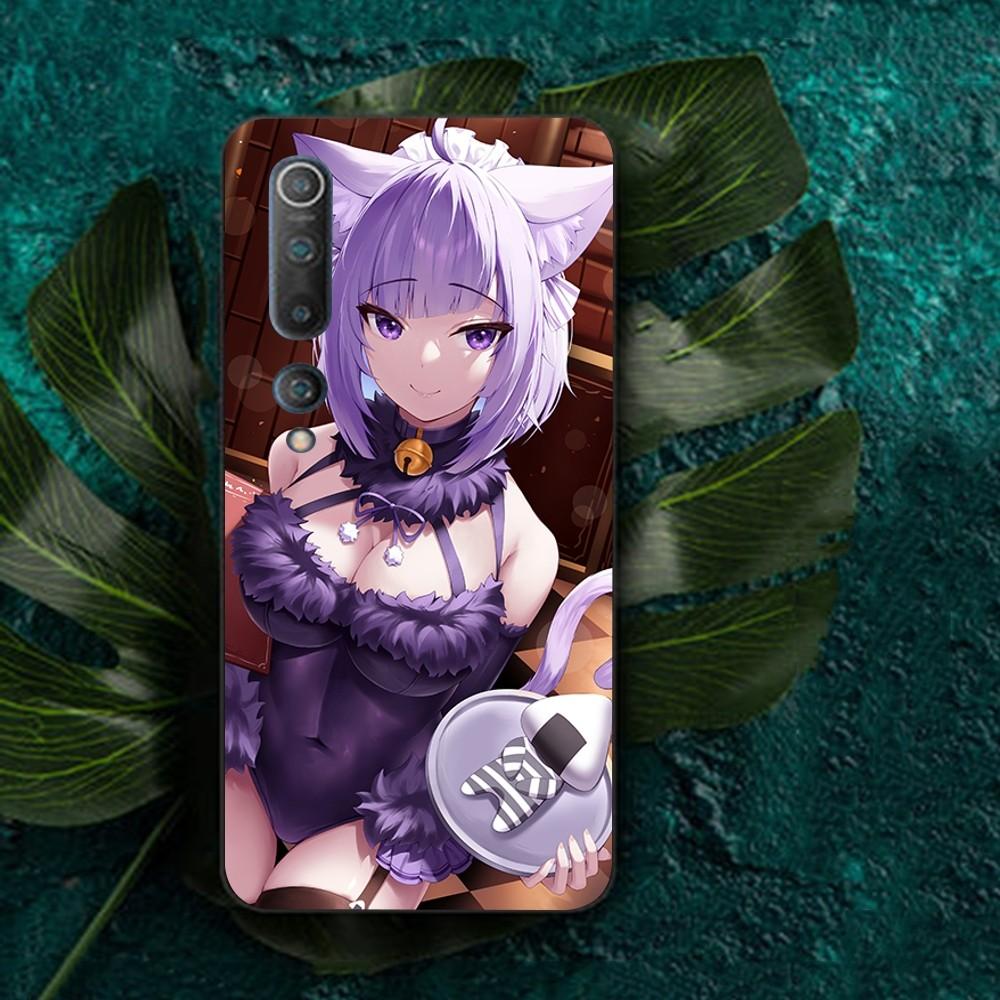Kawaii Nekomata Okayu Phone Case For Redmi Note 4 X 5 A 6 7 8 Pro T 9 Pro 9S 10 Pro 11 Pro 11S 11Epro PocoM3pro