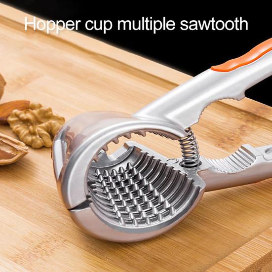 Walnut Shell Opener Portable Anti-splash Open Nuts Aluminum Alloy Nut Sheller Clip Hazelnut Crack Tools Kitchen Accessories