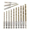 Hex Shank Cobalt Drill Bit Set for Stainless Steel & Metal - HSS Twist Bits Fit Electric Impact Driver, 4341 High-Speed Steel