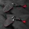 Alcantara Suede For Trumpchi Empow Series Suede Hand-Swen Car Key Case Protective Cover Buckle Car Accessories
