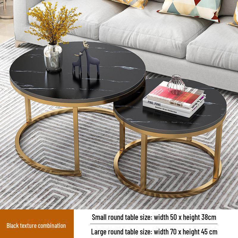 Nordischer Moderner Runder Couchtisch - Kreatives Wohnzimmer Eisen Design