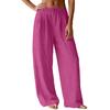 Pantaloni Larghi Dritti da Donna Pantaloni Lunghi Casual con Tasche