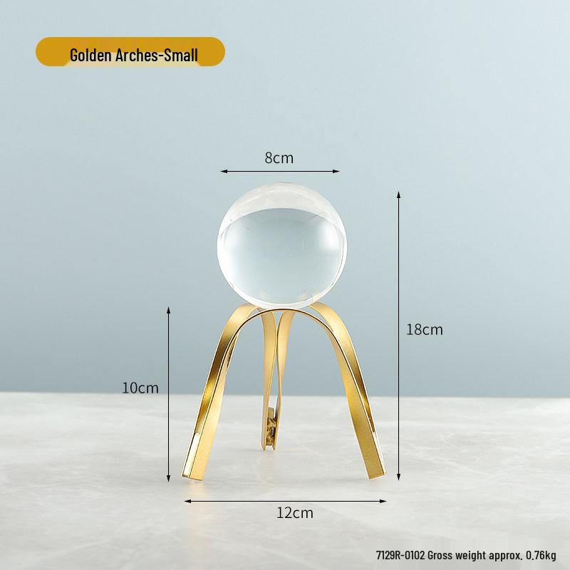 Golden Light Luxury Resin Handicrafts Collection: Ornaments for Office, Living Room, Wine & TV Cabinets