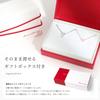 red Pink Red Set of Brand Name [by string] Couple's Necklace, Adult, Simple, Silver, Gold, SV925, Heart, Diamond, 2,