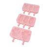 3pcs Ice Cream Bar Mold Food Grade Safe Cold and Heat Resistance Silicone Popsicle Molds for DIY Making