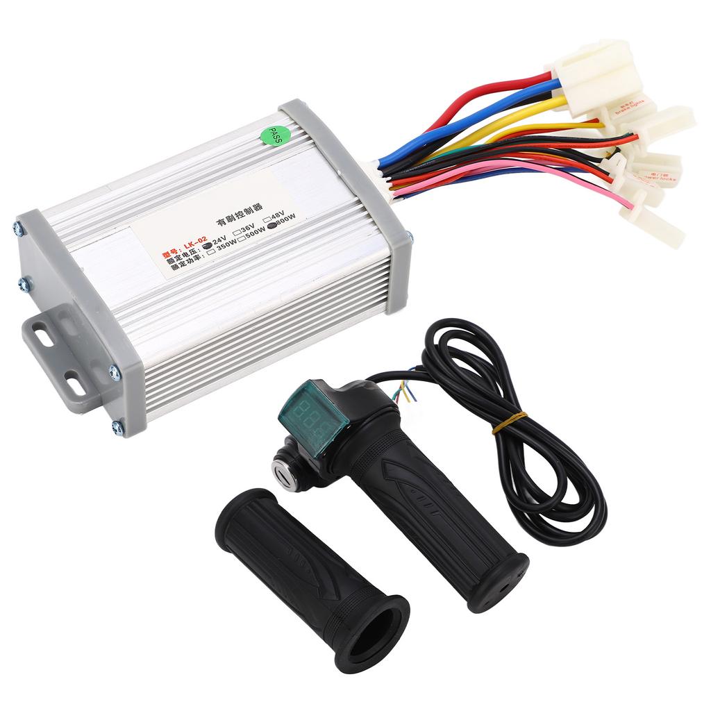 24V 800W Kartáčovaný Regulátor Motoru Digitální Displej Výkonu Otočná Rukojeť Plynu Elektrické Kolo