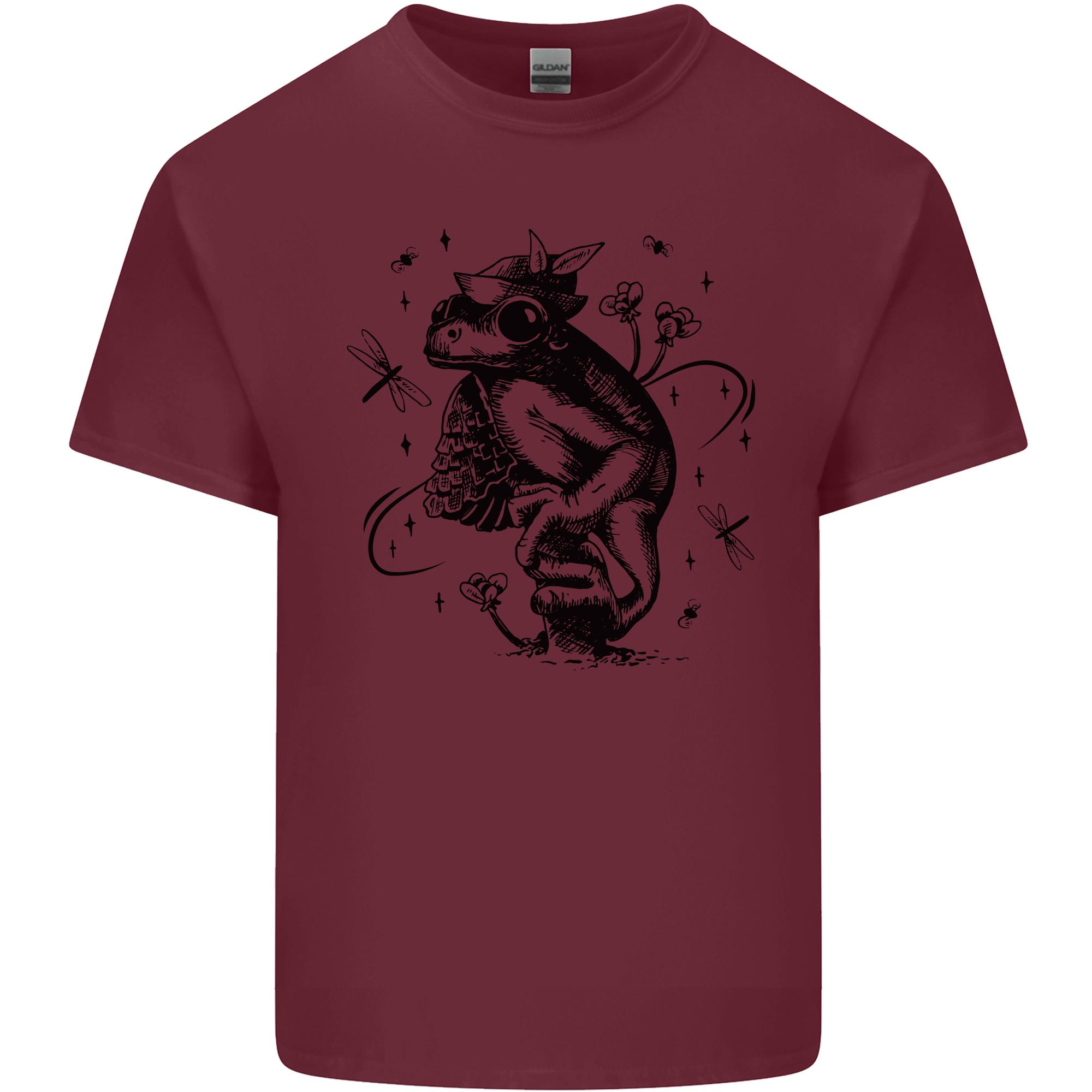 A Frog on a Mushroom Unisexs Light Cotton TShirt S