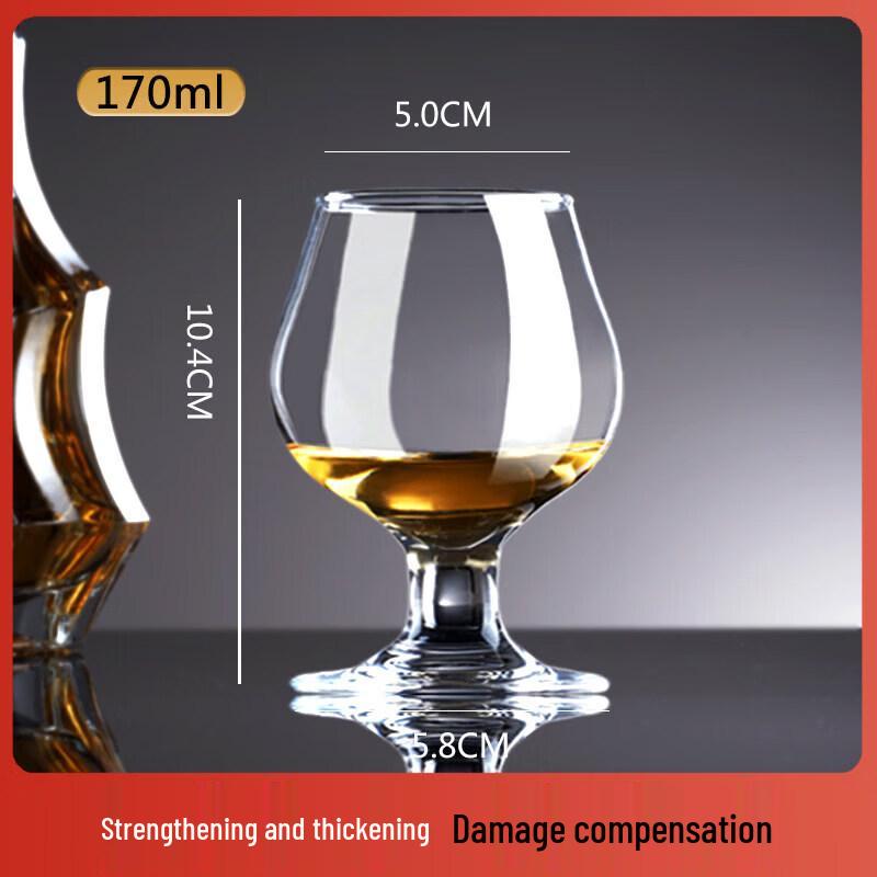 ZISIZ Crystal Handmade Brandy Whiskey Glass
