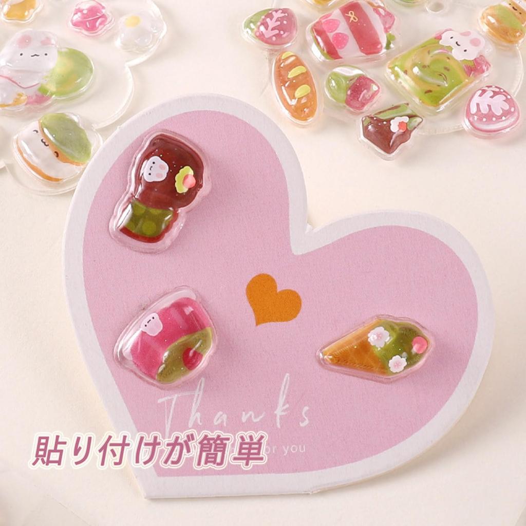 Refoiner Stickers Cute and Stylish 3D Stickers with Puffy Character Designs Perfect for DIY Water and Cell Phones Adhesive and Gift Ideas Multiple