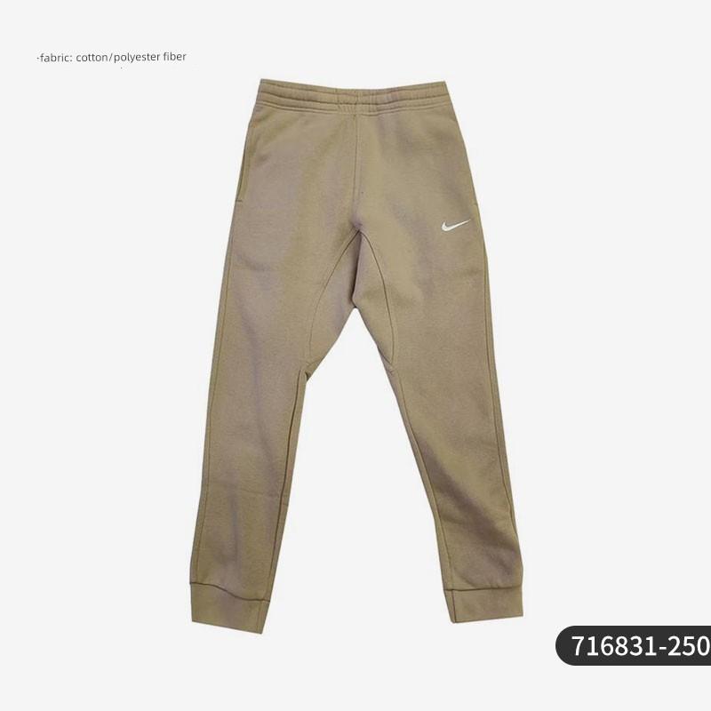 Nike/Nike Genuine Spring and Autumn Embroidered Fleece-Lined Warm Men s Sports Casual Pants S