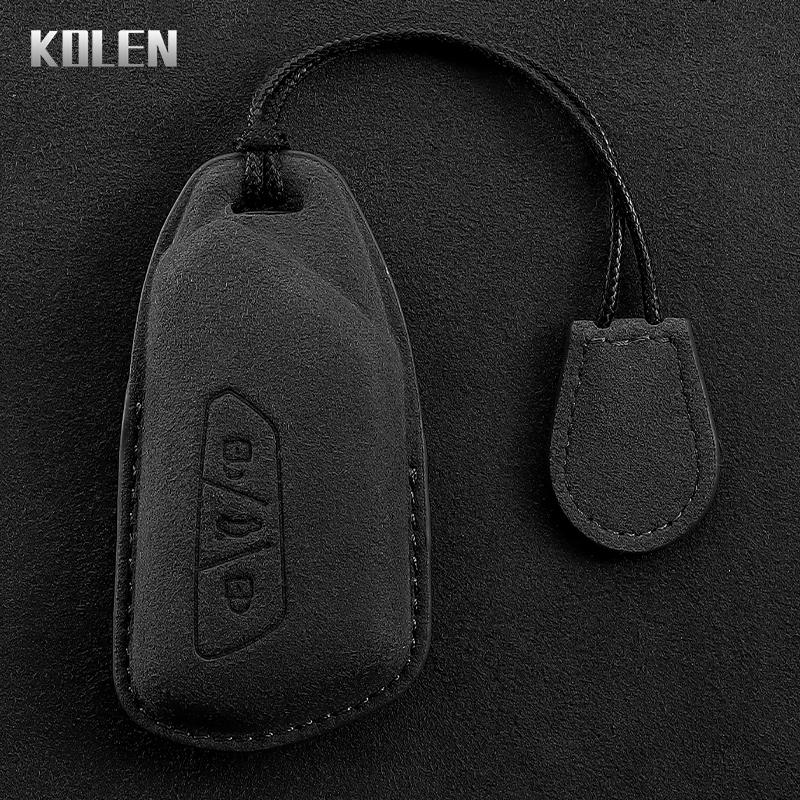כיסוי מעור למפתח רכב שלט רחוק מעטפת עבור VW Volkswagen גולף 8 2020 סקודה אוקטביה A8 2021 סיאט לאון MK4 מחזיק מגן למפתח