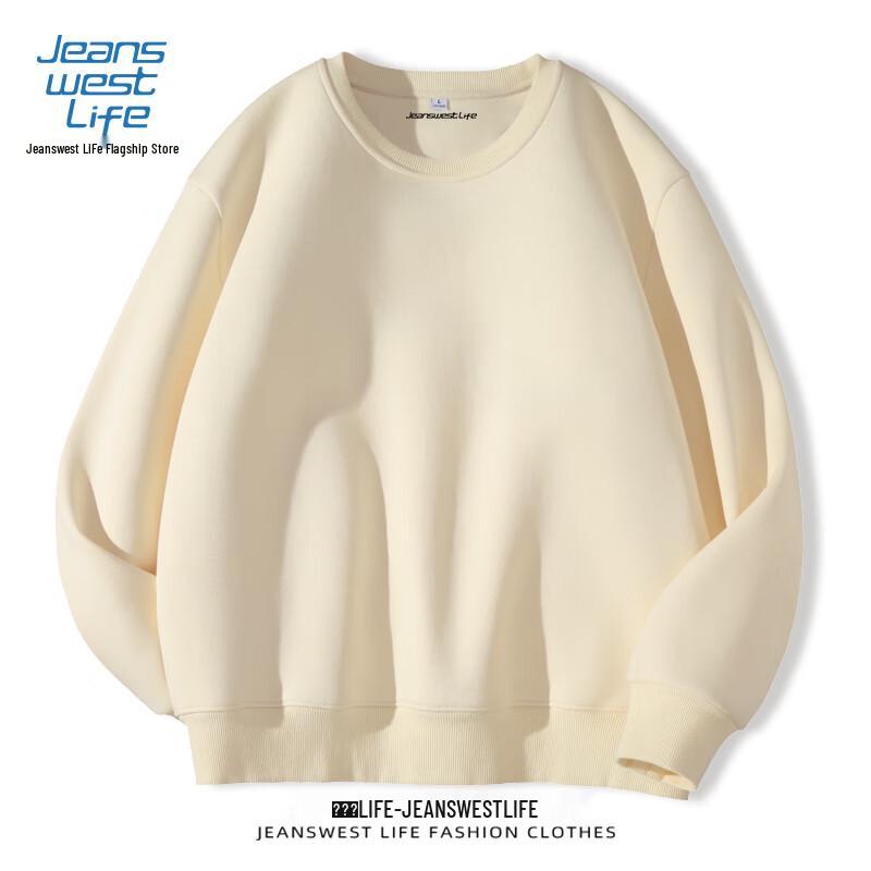 JEANSWEST LIFE Men's Heavyweight Crewneck Sweatshirt