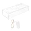 Acrylic Vase Flowers Boxes Water Holder Art Propagation Plant Container LED Lights String Bud